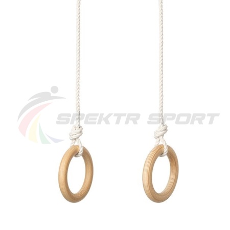 Купить Кольца гимнастические деревянные (фанера 18 мм, покрытие: эмаль, лак или пропитка) в Бузулуке 